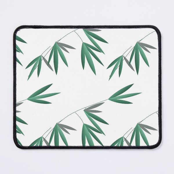Item preview, Natural green bamboo foliage botanical repeat pattern design designed and sold by Longsilp.