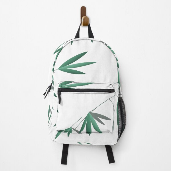 Item preview, Natural green bamboo foliage botanical repeat pattern design designed and sold by Longsilp.