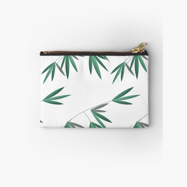 Item preview, Natural green bamboo foliage botanical repeat pattern design designed and sold by Longsilp.