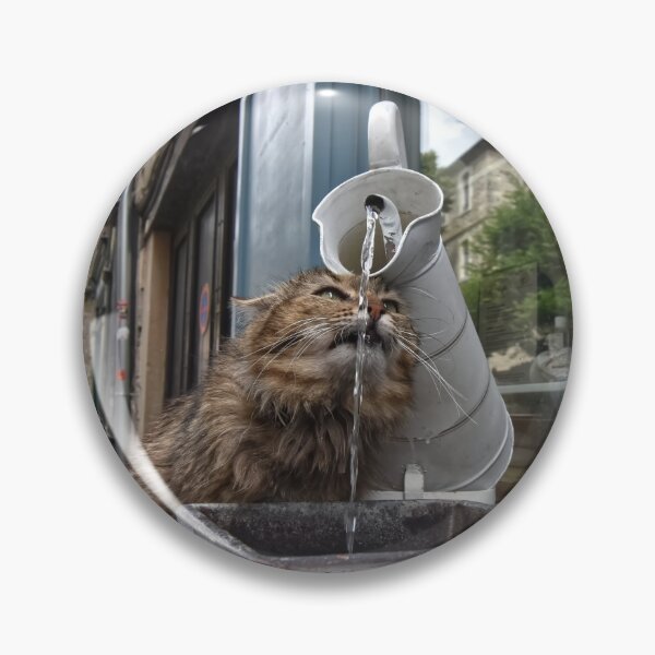 Item preview, Funny Thirsty Cat in the Street designed and sold by StylishDecor.