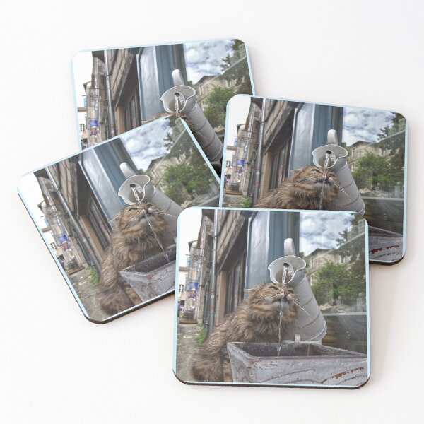 Item preview, Funny Thirsty Cat in the Street designed and sold by StylishDecor.