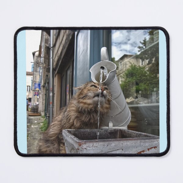 Item preview, Funny Thirsty Cat in the Street designed and sold by StylishDecor.