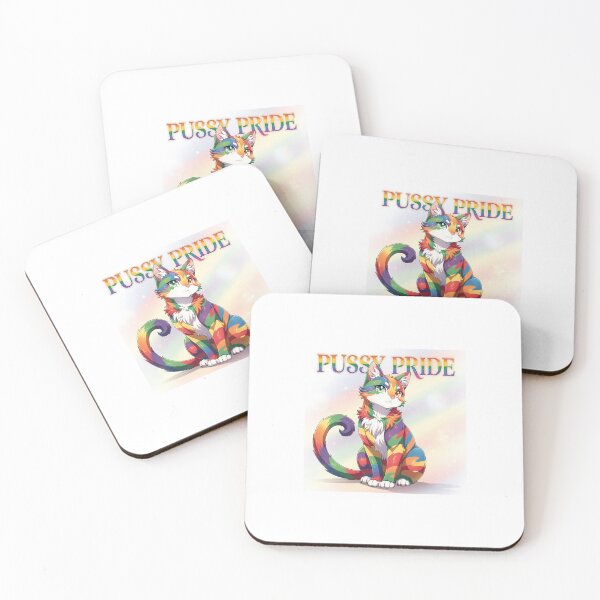 Item preview, Pussy Pride Rainbow Kawaii Anime Cat | LGBTQ Pride Cat Design | Colorful Pride Month Artwork designed and sold by Donsean22.