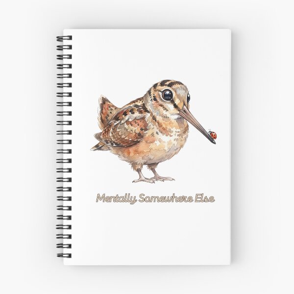 Item preview, American Woodcock Mentally Somewhere Else | Cute Dreamy Bird Art designed and sold by HelgaCraftery.