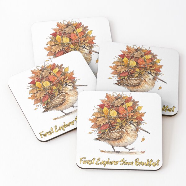 Item preview, American Woodcock Forest Explorer Since Breakfast | Cute Fall Bird designed and sold by HelgaCraftery.