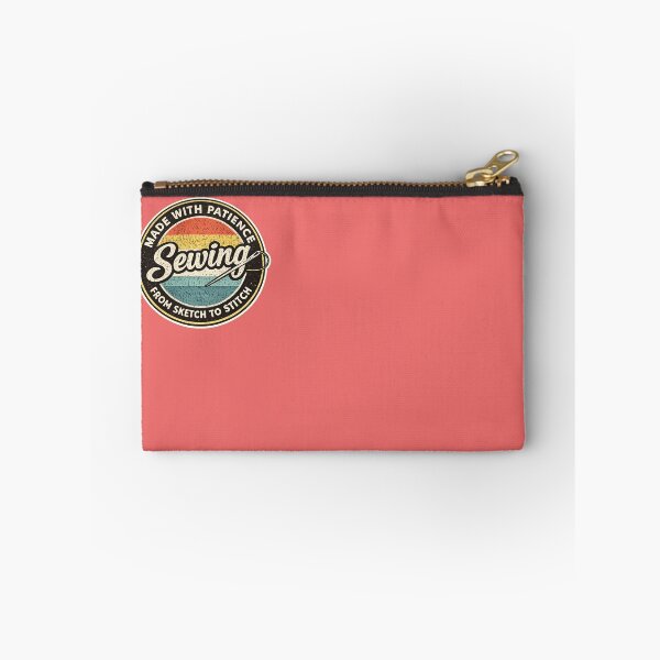 Item preview, Vintage Sewing Design Made With Patience Retro Badge designed and sold by Northcrest Co..