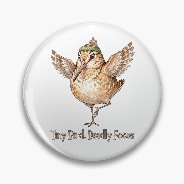 Item preview, American Woodcock Tiny Bird Deadly Focus | Funny Motivated Bird Meme designed and sold by HelgaCraftery.