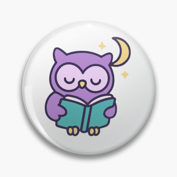 Item preview, Stay Curious Owl - Learning Kawaii Sticker designed and sold by foryouandyours.