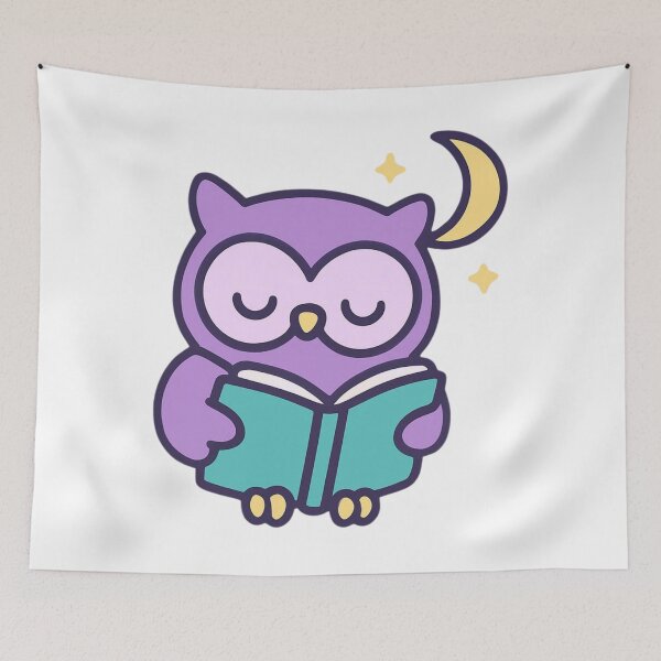Item preview, Stay Curious Owl - Learning Kawaii Sticker designed and sold by foryouandyours.
