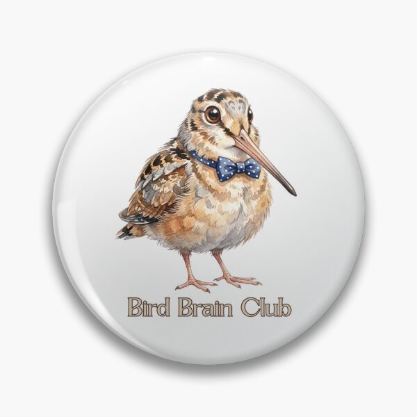 Item preview, American Woodcock Bird Brain Club | Cute Funny Bowtie Bird designed and sold by HelgaCraftery.