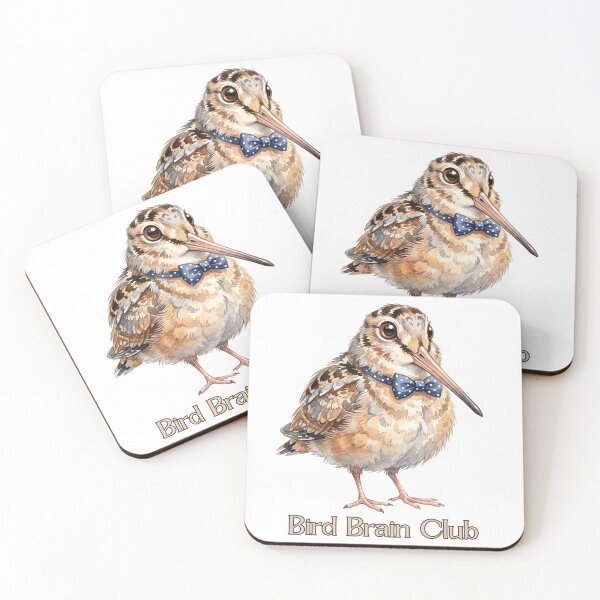 Item preview, American Woodcock Bird Brain Club | Cute Funny Bowtie Bird designed and sold by HelgaCraftery.