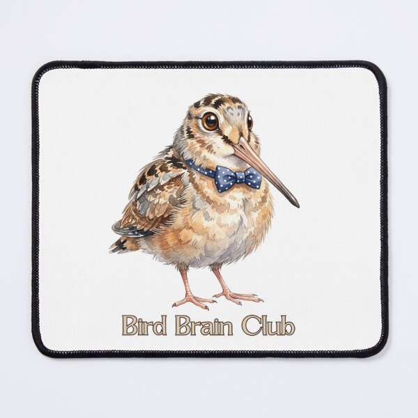 Item preview, American Woodcock Bird Brain Club | Cute Funny Bowtie Bird designed and sold by HelgaCraftery.