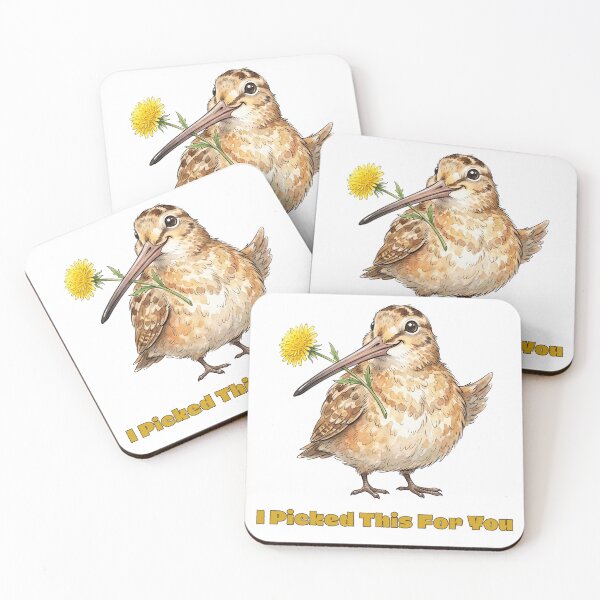 Item preview, American Woodcock I Picked This For You | Cute Romantic Bird designed and sold by HelgaCraftery.