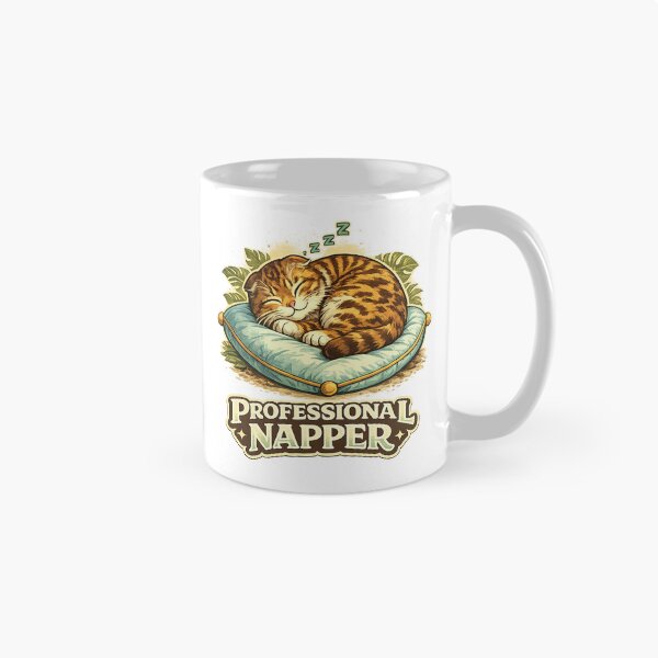 Item preview, Professional Napper Funny Sleeping Cat designed and sold by EastEndTownie.