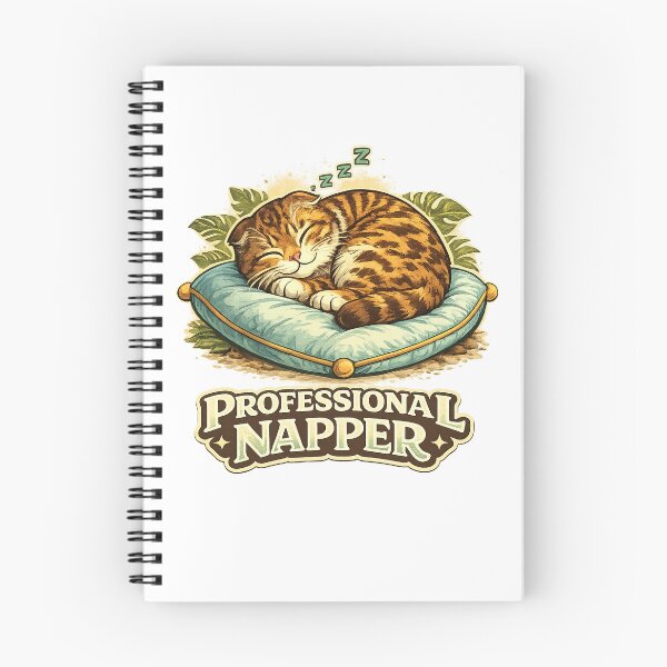 Item preview, Professional Napper Funny Sleeping Cat designed and sold by EastEndTownie.
