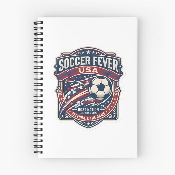 Item preview, Soccer Fever USA 2026 World Cup Vintage Host Nation Football Emblem designed and sold by Greemo03.