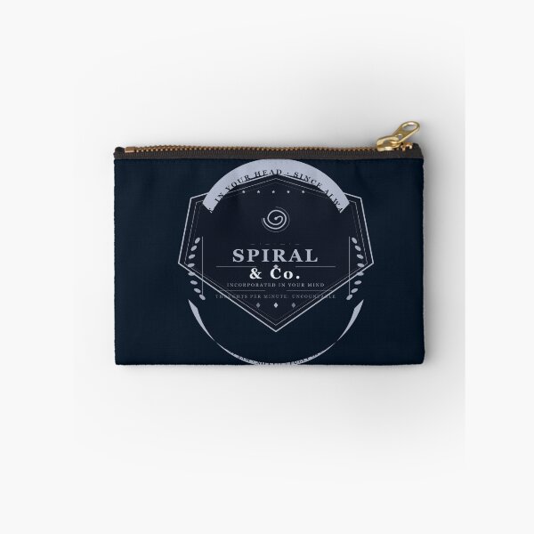 Item preview, Spiral & Co Badge — Funny Vintage Overthinking Shield Sticker | Anxiety Humor Gift designed and sold by Mega-Shopping.