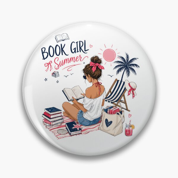 Item preview, Book Girl Summer Reading designed and sold by 76Valeria.