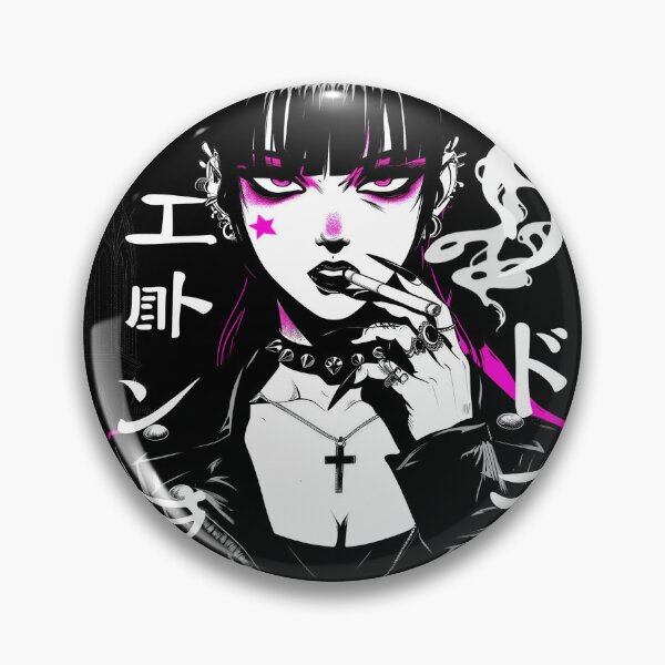 Item preview, Cyberpunk Girl, Japanese Streetwear, Neon Gothic Manga Graphic designed and sold by Trike-G-Tees.
