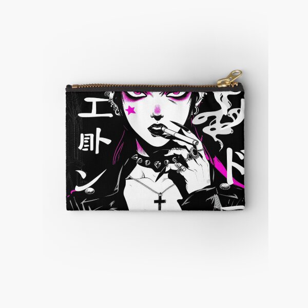 Item preview, Cyberpunk Girl, Japanese Streetwear, Neon Gothic Manga Graphic designed and sold by Trike-G-Tees.