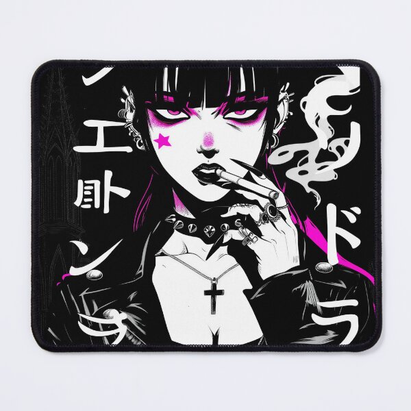 Item preview, Cyberpunk Girl, Japanese Streetwear, Neon Gothic Manga Graphic designed and sold by Trike-G-Tees.