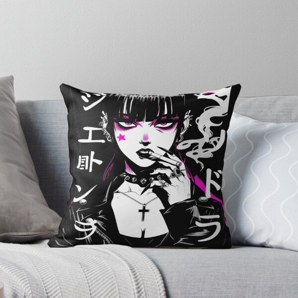 Item preview, Cyberpunk Girl, Japanese Streetwear, Neon Gothic Manga Graphic designed and sold by Trike-G-Tees.