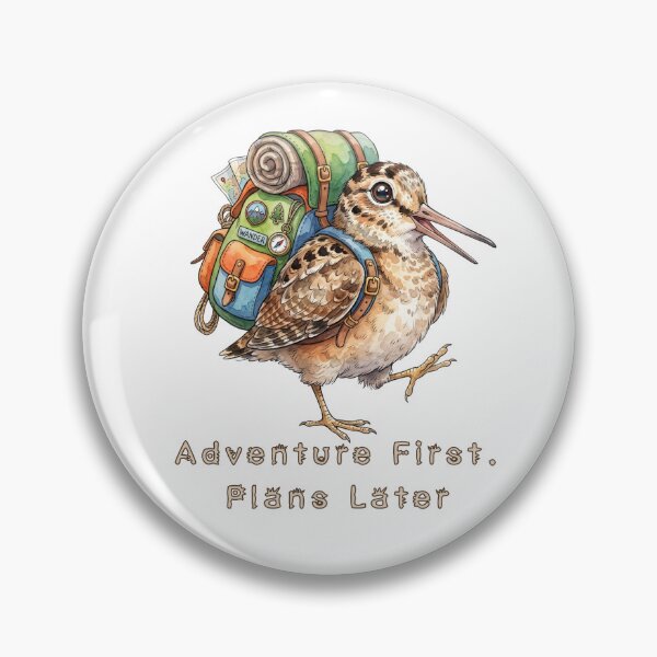 Item preview, American Woodcock Adventure First Plans Later | Cute Travel Bird designed and sold by HelgaCraftery.