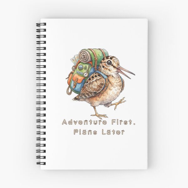 Item preview, American Woodcock Adventure First Plans Later | Cute Travel Bird designed and sold by HelgaCraftery.