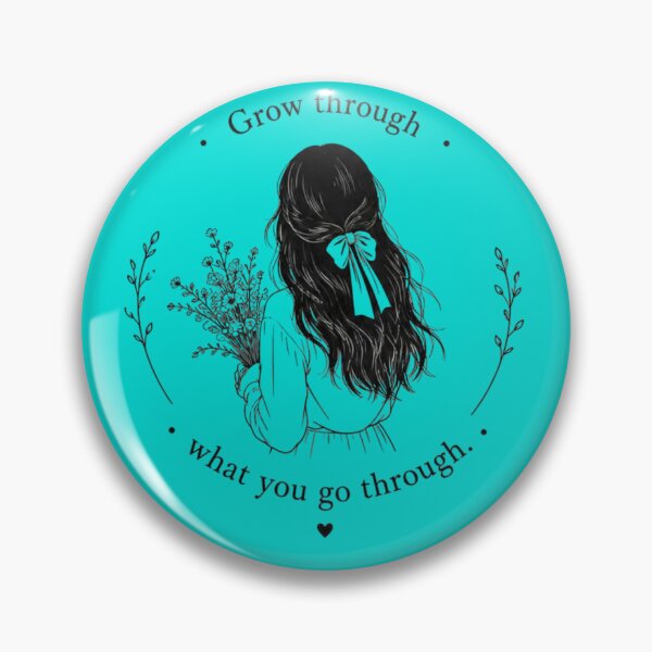 Item preview, Grow Through What You Go Through – Inspirational Growth & Resilience Quote designed and sold by MotivArtes.
