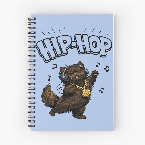Item preview, Hip-Hop Floof – Dancing Black Cat designed and sold by lumar23.