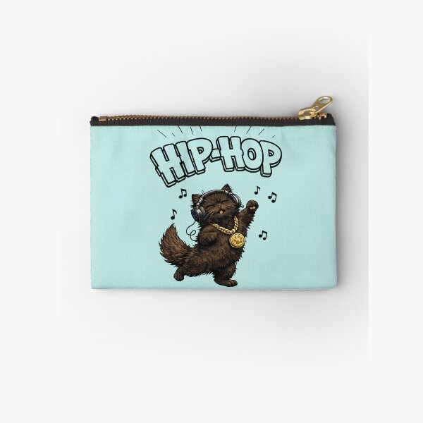 Item preview, Hip-Hop Floof – Dancing Black Cat designed and sold by lumar23.