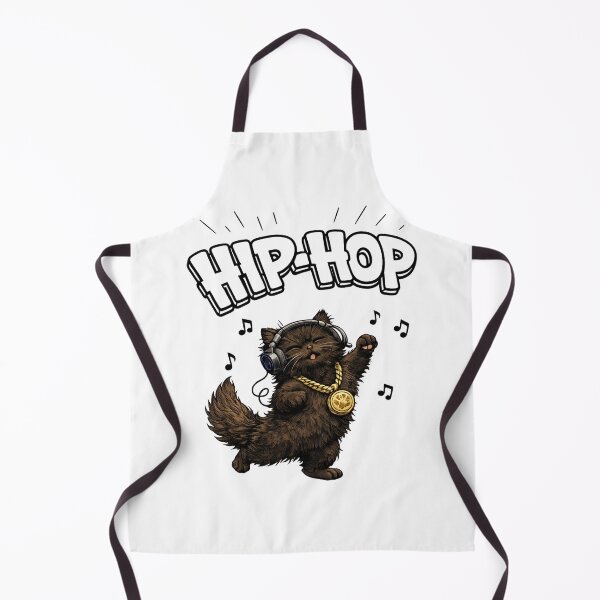 Item preview, Hip-Hop Floof – Dancing Black Cat designed and sold by lumar23.