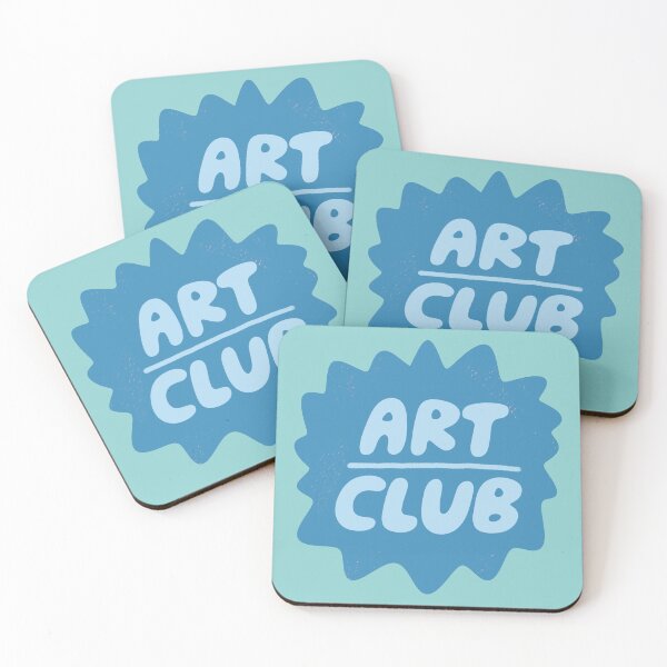 Item preview, Art Club Badge (Blue) designed and sold by yellowflowerhut.