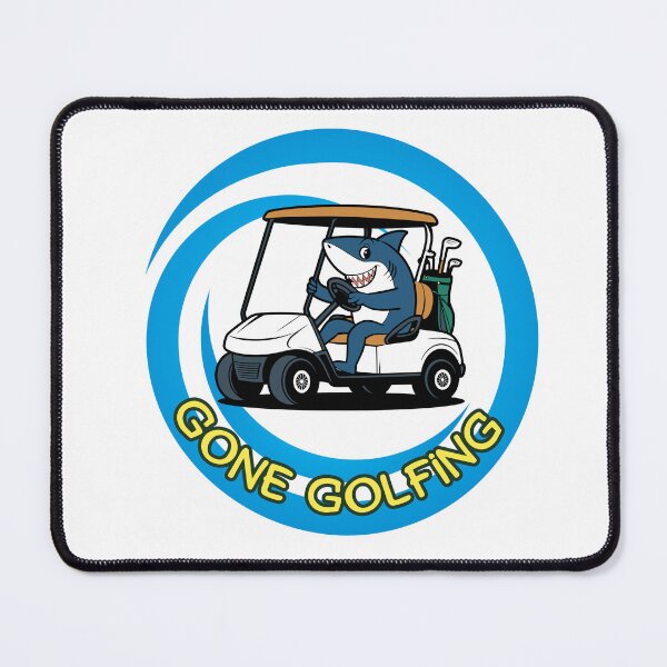 Item preview, Cute Shark Riding a Golf Cart. Gone Golfing. Gift for a Golfer, Golf Fan, Golf Lover. designed and sold by ShrimpAndGrits.