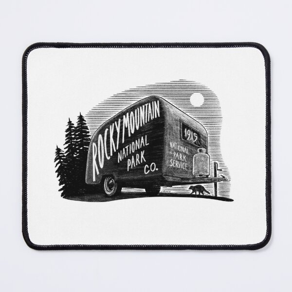 Item preview, Rocky Mountain National Park Camping Label designed and sold by John Morris Illustration.