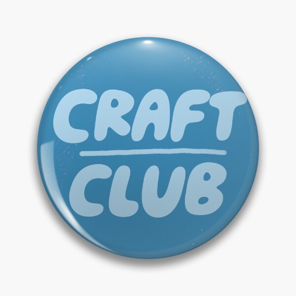 Item preview, Craft Club Badge (Blue) designed and sold by yellowflowerhut.