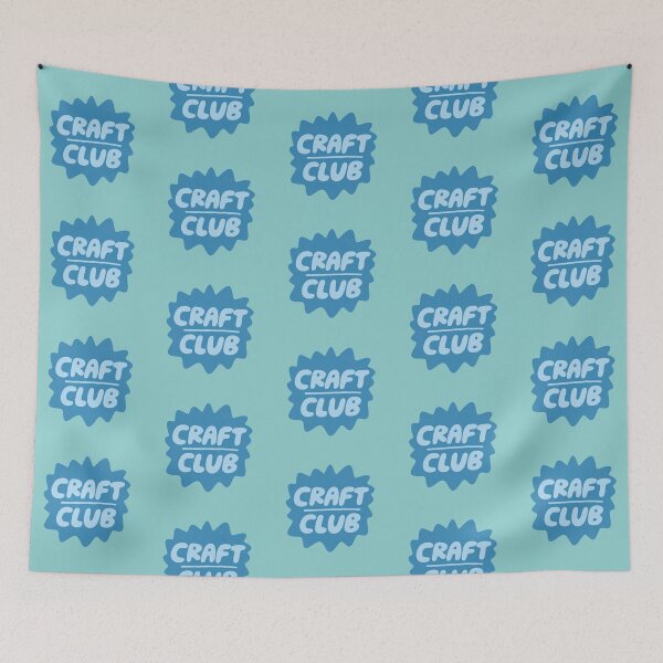 Item preview, Craft Club Badge (Blue) designed and sold by yellowflowerhut.