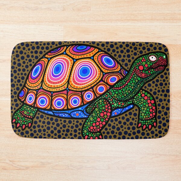 Item preview, Sea Turtle — Colorful Dotwork Pop Art | Vibrant Pointillist Ocean Illustration designed and sold by  Ojo de Lilith.