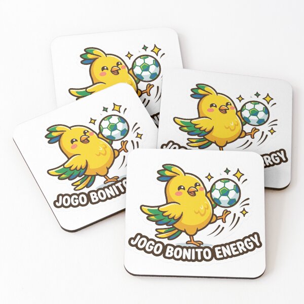 Item preview, Jogo Bonito Energy Cute Brazilian Canary Football Soccer Sticker designed and sold by Greemo03.