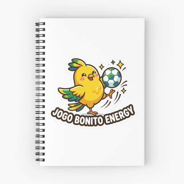Item preview, Jogo Bonito Energy Cute Brazilian Canary Football Soccer Sticker designed and sold by Greemo03.