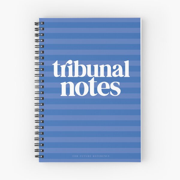 Item preview, Tribunal Notes Future Reference Guide Notebook designed and sold by Moosley Studio.