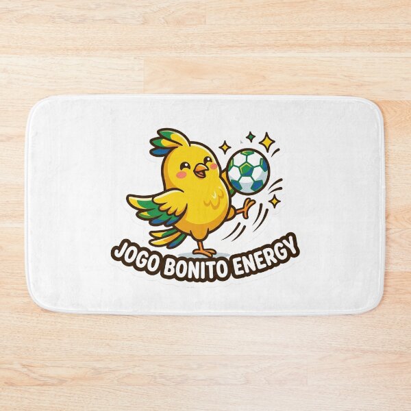 Item preview, Jogo Bonito Energy Cute Brazilian Canary Football Soccer Sticker designed and sold by Greemo03.