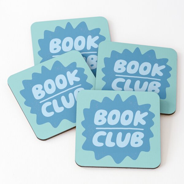 Item preview, Book Club Badge (Blue) designed and sold by yellowflowerhut.