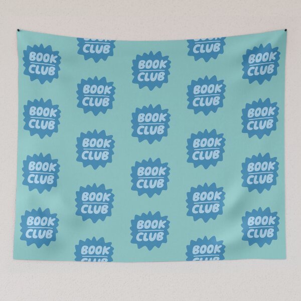 Item preview, Book Club Badge (Blue) designed and sold by yellowflowerhut.