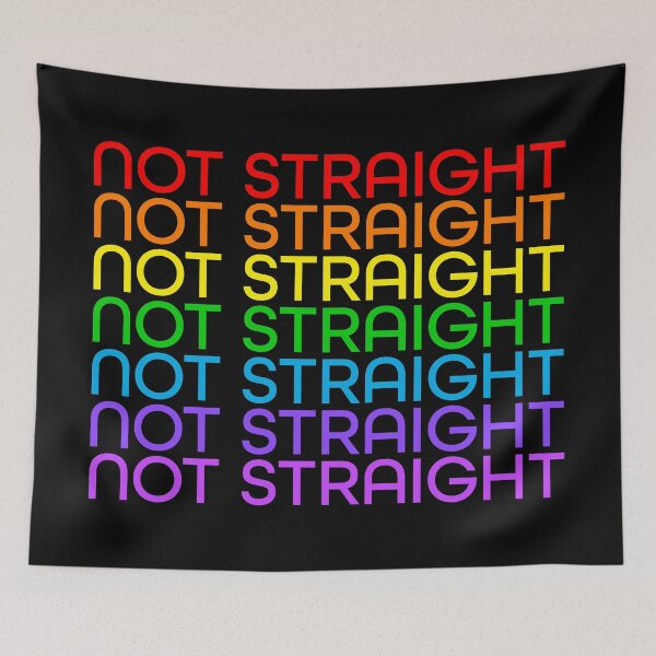 Item preview, Not Straight - Rainbow designed and sold by sillyjess.