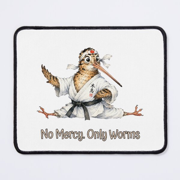 Item preview, American Woodcock No Mercy Only Worms | Funny Karate Bird Meme designed and sold by HelgaCraftery.