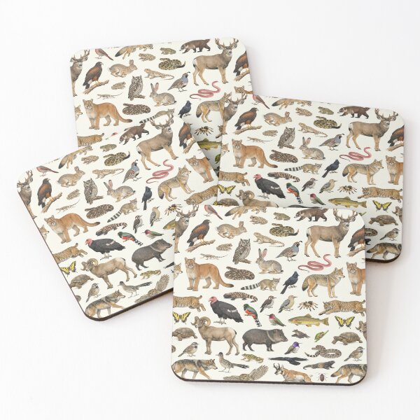Item preview, Animals of Arizona Retro Style Identification Chart designed and sold by kakarikihill.