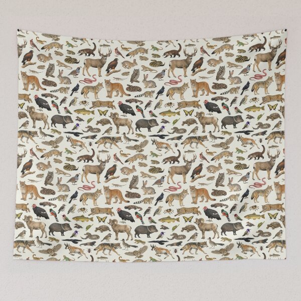 Item preview, Animals of Arizona Retro Style Identification Chart designed and sold by kakarikihill.