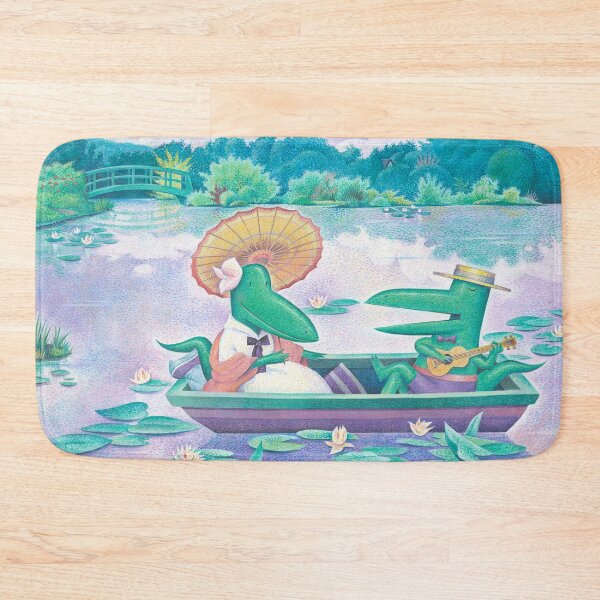 Item preview, Journey Up the Giverny with Maurice Chevalligator designed and sold by Prints by Tracy Sabin.