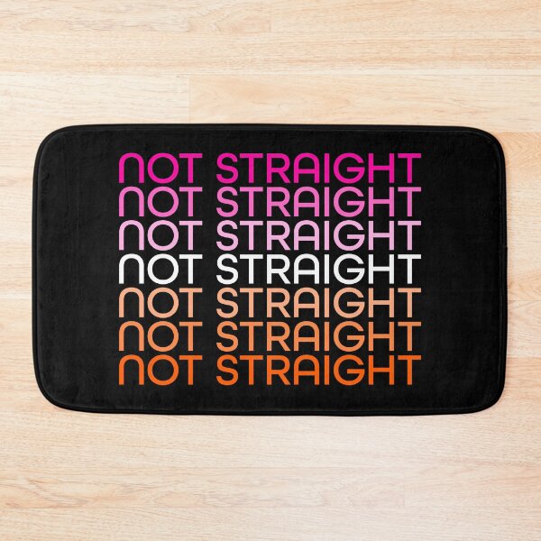 Item preview, Not Straight - Lesbian Flag Colors designed and sold by sillyjess.